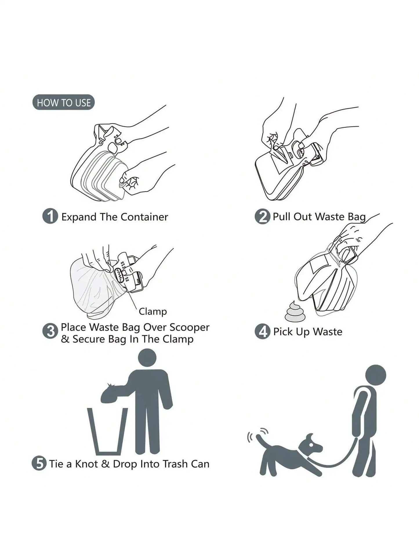 Grab&Go™ Portable Poop Scooper