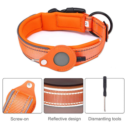 TrackGuard™ Reflective AirTag Dog Collar