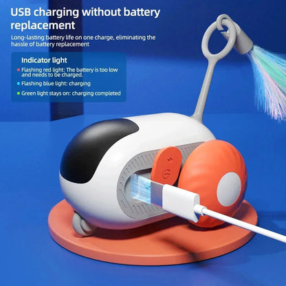 ZoomieRacer™ Coche de juguete remoto para gatos