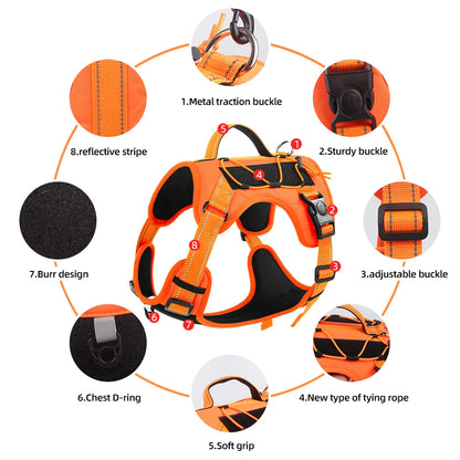 Arnés táctico reflectante para perros ArmorLead™