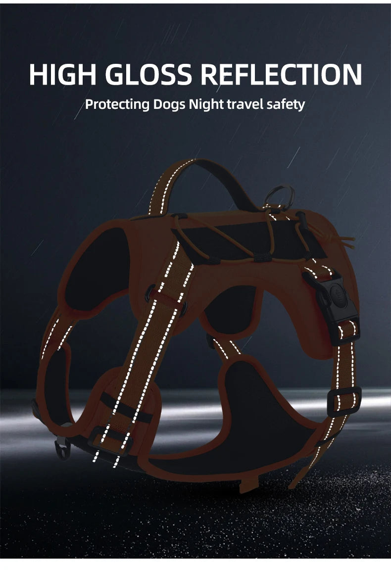 Arnés táctico reflectante para perros ArmorLead™