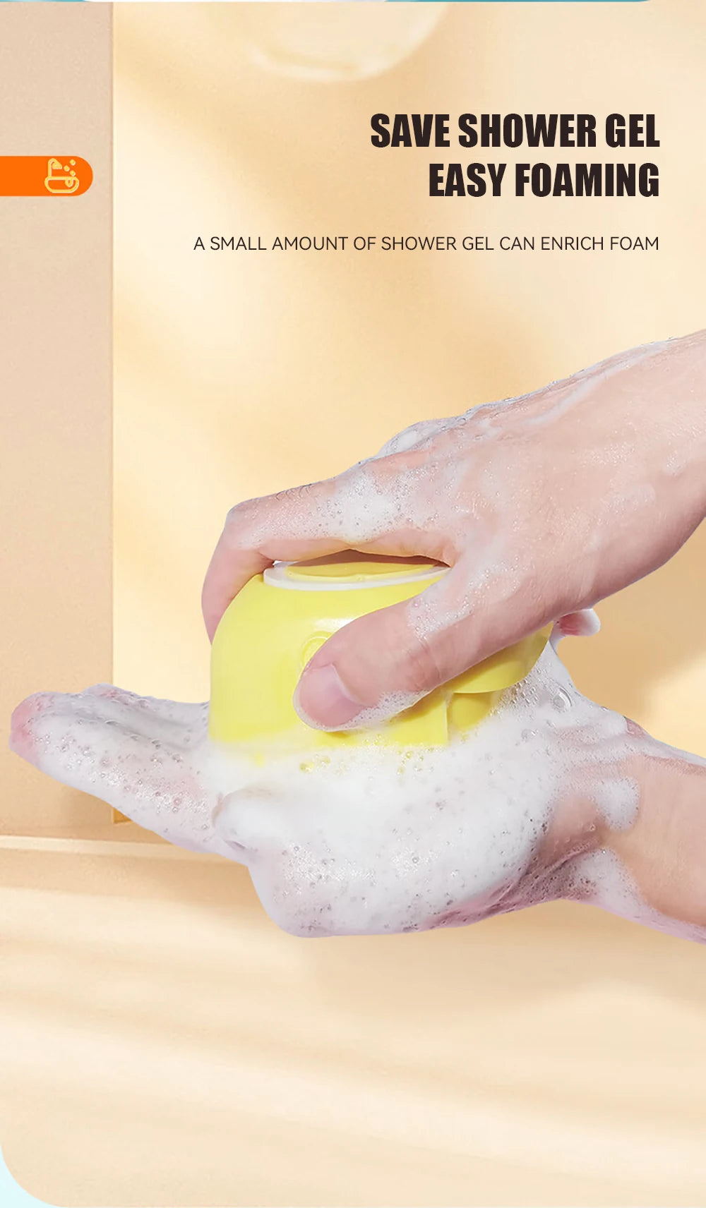 Cepillo de baño y masaje 2 en 1 LatherBuddy™