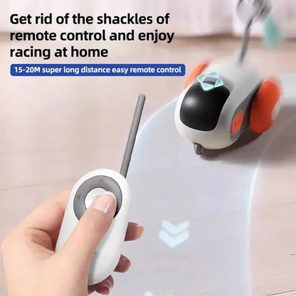 ZoomieRacer™ Coche de juguete remoto para gatos