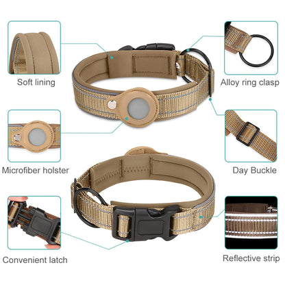 TrackGuard™ Reflective AirTag Dog Collar